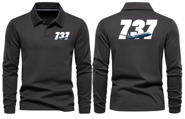 BOEING 737 LONG SLEEVE POLO